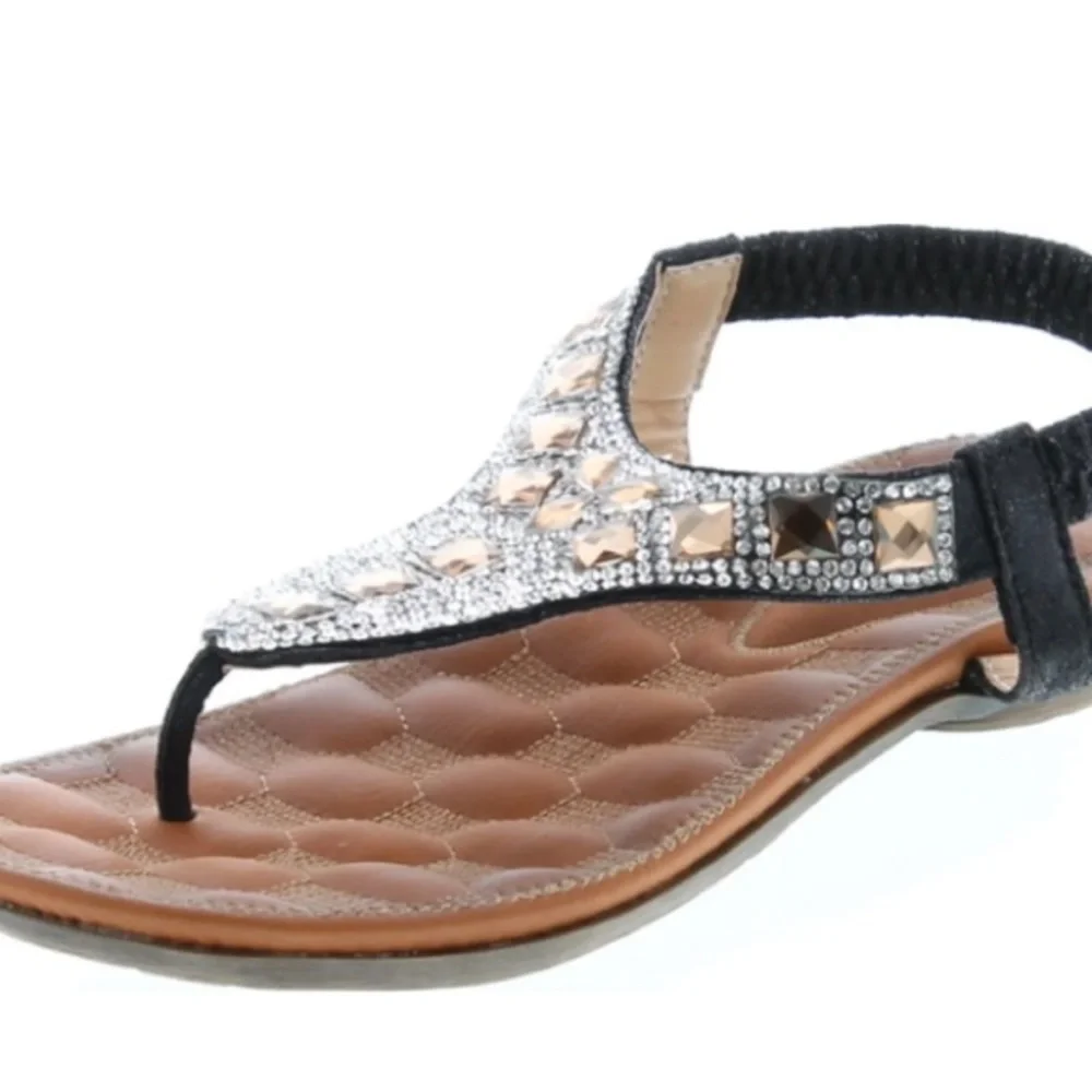 Patrizia By Spring Step Women's Renata Jeweled Thong Sandals